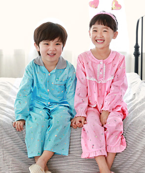 [원더풀라이프][국내제조]씨엘[kid]아동잠옷상하세트 순면100%